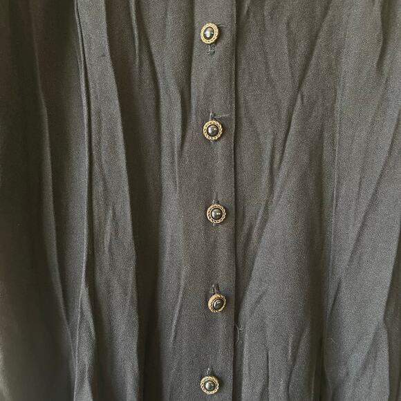 Vintage Wednesday goth grunge long sleeve midi dress size medium - Picture 3 of 8